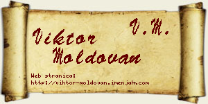 Viktor Moldovan vizit kartica